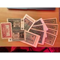 Небольшая кучка банкнот Германии-1412