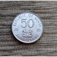 Werty71 Кения 50 центов 2005