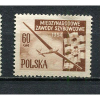 Польша - 1954 - Авиация 60Gr - [Mi.853] - 1 марка. MNH.  (Лот 49HT)-TG3P15