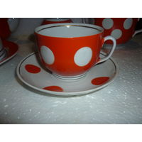 Чайный Сервиз Фарфор СССР. Барановка. Остатки