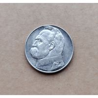 10 злотых Пилсудский 1937, без МЦ!!
