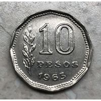 10 песо Аргентина 1963 г.