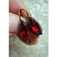 Винтажные серьги. Чехословакия.