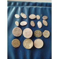 Лот серебрушек,17 шт,с рубля