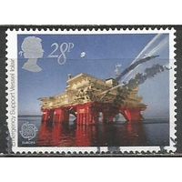 Британия. Судно аварийной поддержки нефтедобычи. "Европа". 1983г. Mi#955.