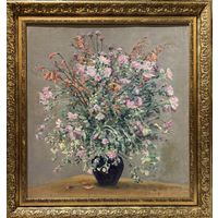 Бржозовский Г.Ф "Полевые цветы", холст на картоне, масло. Размер 67х62 см.