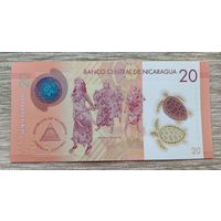 Werty71 Никарагуа 20 кордоба 2022 UNC банкнота Церковь - Фестиваль Майя