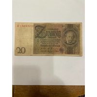 Германия 20 марок 1924 г. Кайзеровская империя-0801