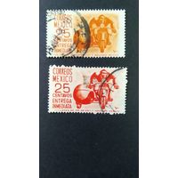 МЕКСИКА\21н\1950-52 экспресс почта мотоцикл