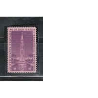 США-1939, (Скотт.852), **  , Сан-Франциско, Золотые Ворота(одиночка)
