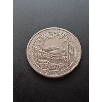 CIF 25 центов  2013 г. D - Национальный лес Белые горы (Нью-Гемпшир)