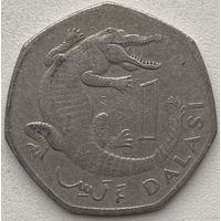 Гамбия 1 даласи 1998 г.
