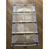 Салфетка Скатерть ручной работы лен винтаж новая