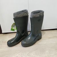 Сапоги ПВХ на подкладке,- размер 42