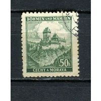 Богемия и Моравия - 1939/1942 - Замок Карлштейн 50H - [Mi.26] - 1 марка. Гашеная.  (Лот 12HD)-T4P3