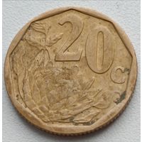 ЮАР. 20 центов 1999 года.