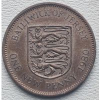 Джерси 1 новый пенни 1980