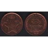 Багамы km218.2 1 цент 2015 год (разн-2) магнит (nf02