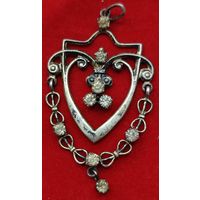 Антикварный, редчайший, серебряный подвес с нестандартной функцией . 875пр 1957 год. Артель - По заветам Ильича.