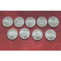 Япония 100 йен 2016 50 лет скоростной железной дороге набор