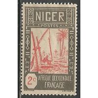 Французский Нигер. Водозабор в пустыне. 1926г. Mi#30.