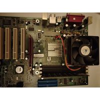 Ретро материнка EP-8K9A7I AMD Socket 462, + Athlon XP 2200 +DDR 333 256Mgb+ Кулер