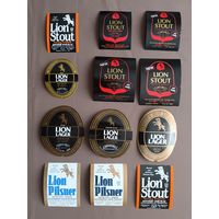 Пивные этикетки из-за бугра, Цейлон (Шри-Ланка), все разные, цена за 1 шт., см. описание лота, ю-217 (3407)