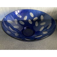 Фруктовница хрусталь СССР кобальт