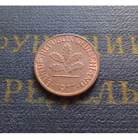 1 пфенниг 1977 (F) Германия ФРГ #04