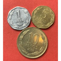 Чили, 3 монеты
