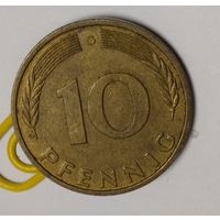 Германия 10 пфеннигов, 1990 Г