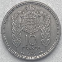 Монако 10 франков 1946 г.