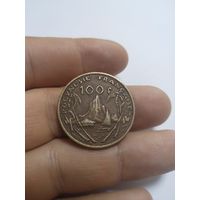 Французкая Полинезия 100 франков 1976 ,нечастая