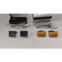 Запонки и зажим для галстука