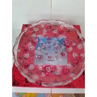 БЛЮДО ХРУСТАЛЬНОЕ ДЛЯ ФРУКТОВ. ГЕРМАНИЯ.