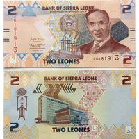 Сьерра Леоне 2 леоне  2022 год UNC