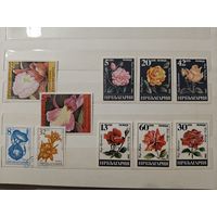 РАСПРОДАЖА КОЛЛЕКЦИИ. Болгария, марки "цветы"