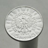 Польша 5 злотых 1936 Юзеф Пилсудский