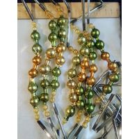 Ёлочные бусы из стекляруса.5 шт.