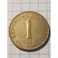 1 шиллинг Австрия 1986 год