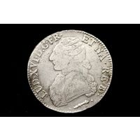 Талер (экю) 1778 г. Франция, Людовик XVI