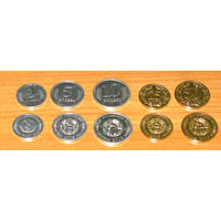 Приднестровье. Комплект монет. Копейки 2000-2005 ходячка UNC
