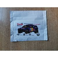 Вкладыш Turbo Rally 37 наклейки фантики авто auto турбо