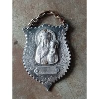 Ринграф плакетка медальон икона Матерь Божия Ченстоховская довоенная