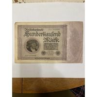 Германия 100000 марок 1923 г. Кайзеровская империя-0801