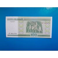 100 рублей 2000 года. Беларусь. Серия нТ. UNC