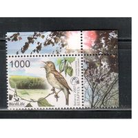 Беларусь-2007,(Мих.662) **  , Фауна, Птицы, Соловей(3)