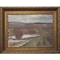 Азгур Г.Г."Ранняя весна",1953 г. К/М. 25/34 см.