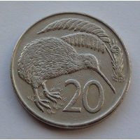 Новая Зеландия 20 центов. 1982 г.