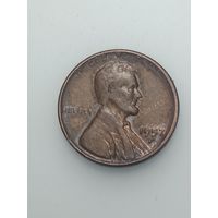 США 1 цент 1957 года . D